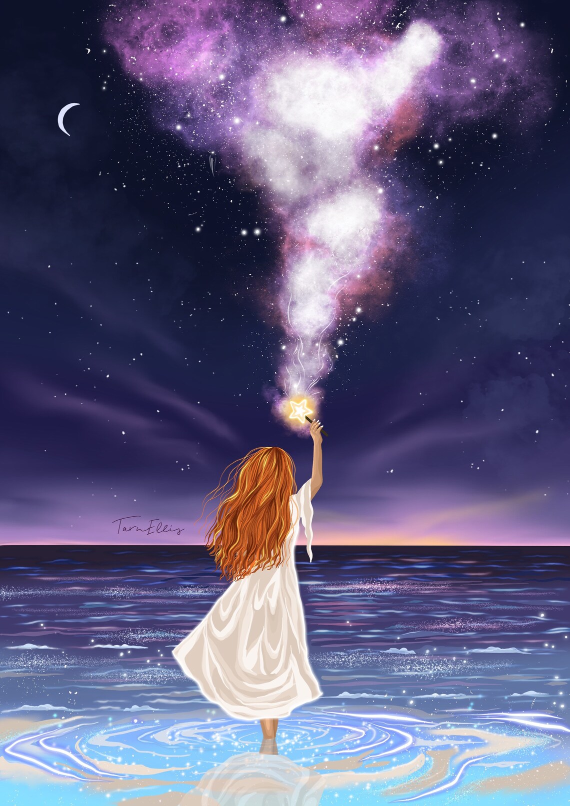 Create Your Magic Celestial Fantasy Art Print - Image 3