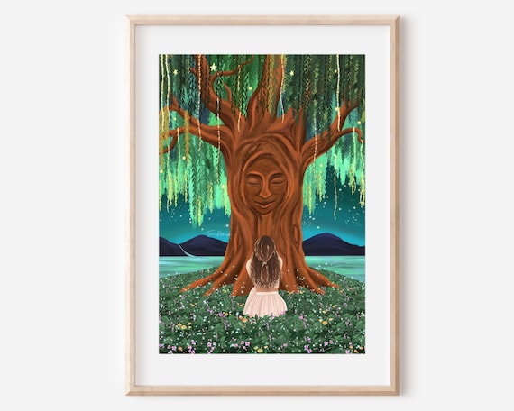 Tree Spirit Ancient Wisdom Mother Nature Art Print