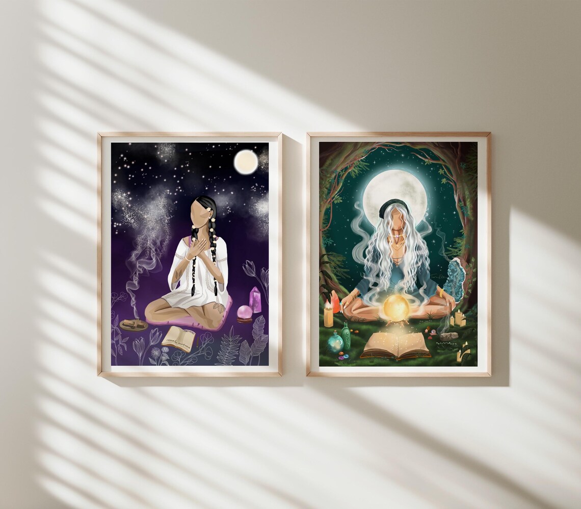 Universes Aura Spiritual Cosmic Manifestation Art Print - Image 2