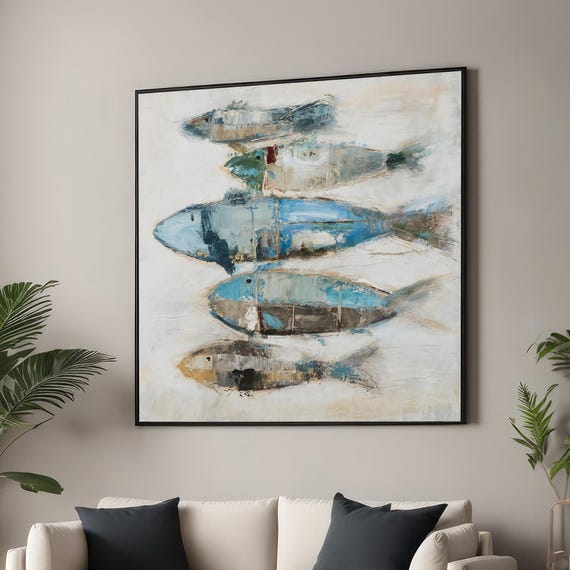 Abstract Fish - Contemporary Beach Art Print