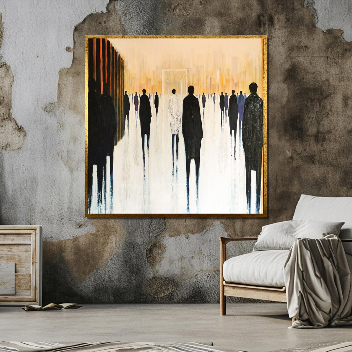 Abstract Walking Figures, Contemporary Art - Image 4
