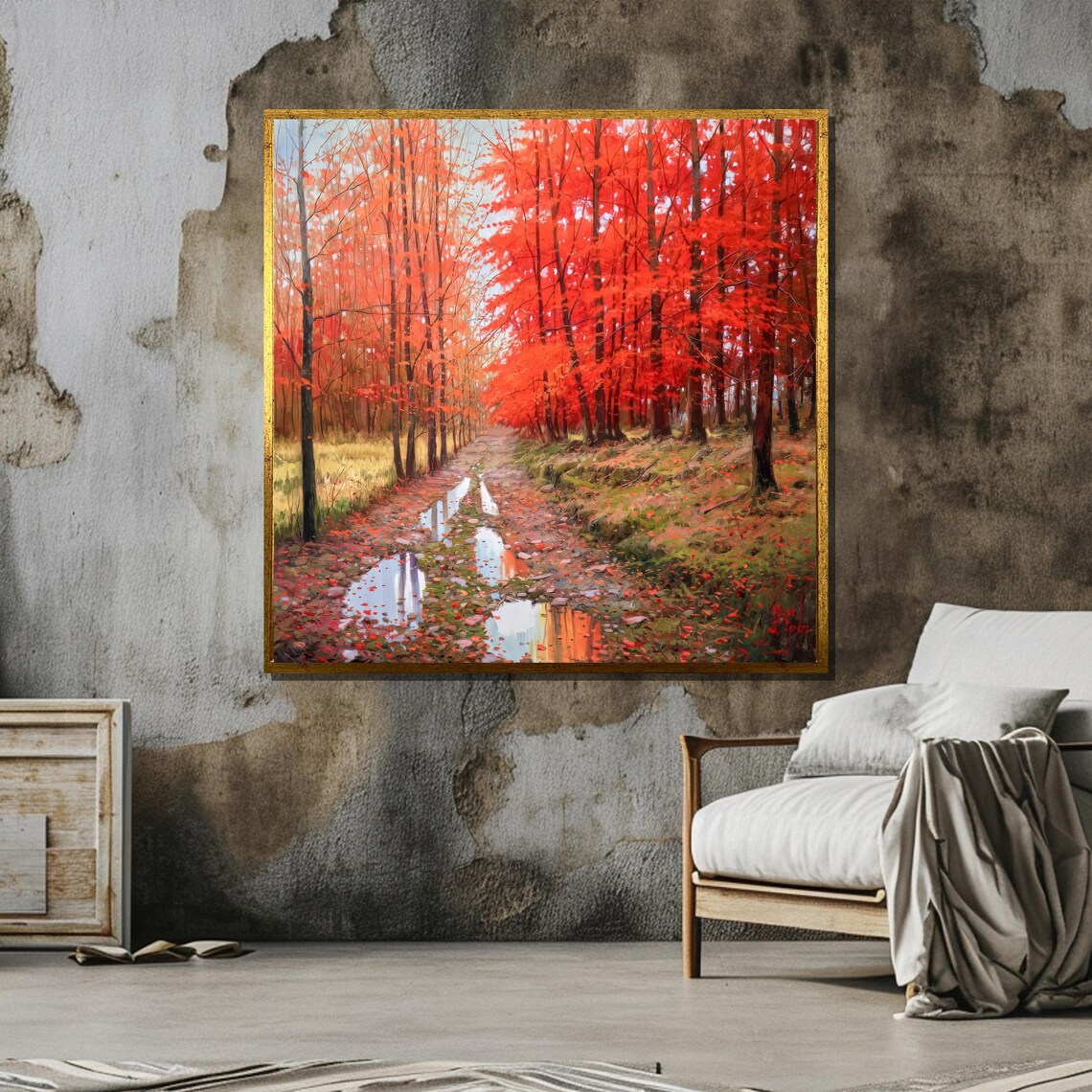 Autumn Forest Path, Peaceful Nature Landscape - Image 6