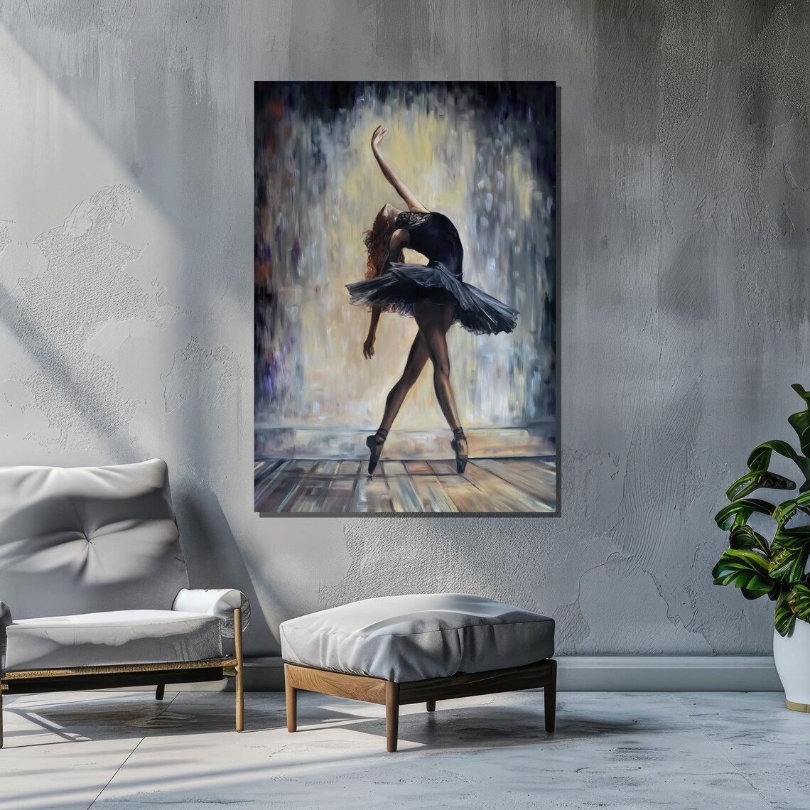 Elegant Ballerina Art Print, Graceful Ballet Dancer - Image 5