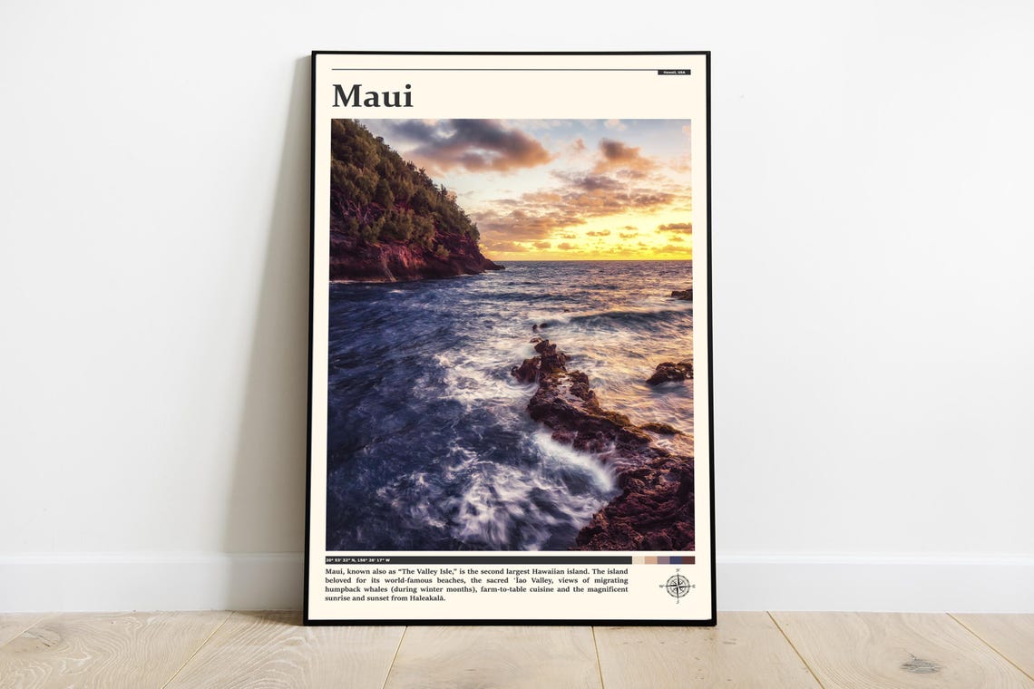 Travel Photography Maui Print Maui Wall Art Maui Poster Maui Photo Maui Poster Print Maui Wall Decor Hawaii Maui