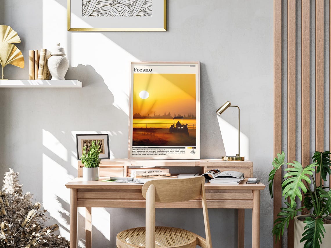 Travel Photography Fresno Print Fresno Wall Art Fresno Poster Fresno Photo Fresno California Poster Print - Image 4