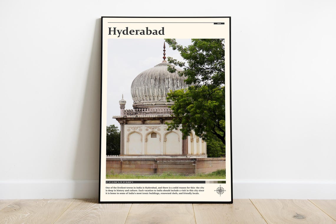 Hyderabad Print Hyderabad Wall Art Hyderabad Poster Hyderabad Photo Hyderabad Poster Print Hyderabad Decor India Travel Wall Art