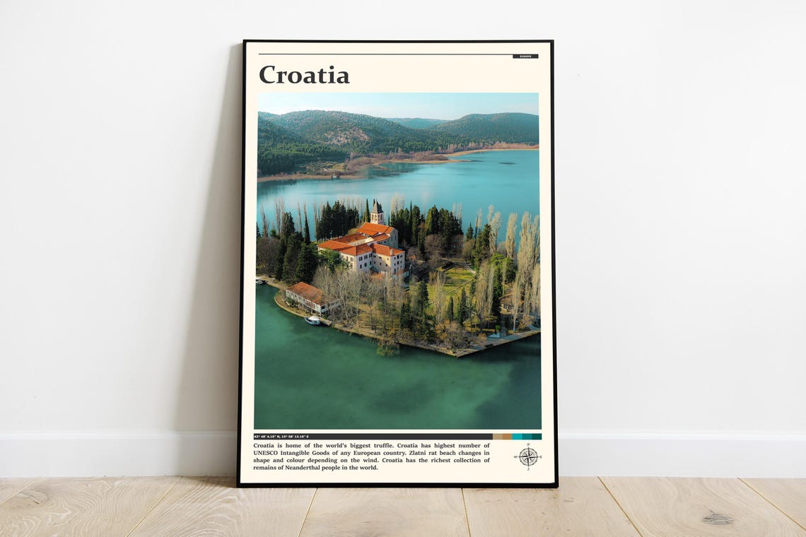 Travel Photography Croatia Print Croatia Wall Art Croatia Poster Croatia Photo Croatia Poster Print Europe Croatia Wall Decor