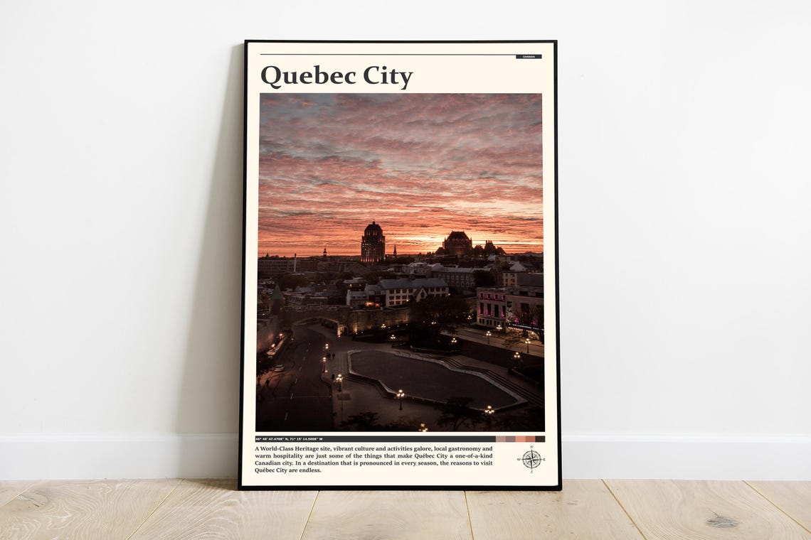Travel Photography Quebec City Print Quebec City Wall Art Quebec City Poster Quebec City Photo Quebec City Poster Print