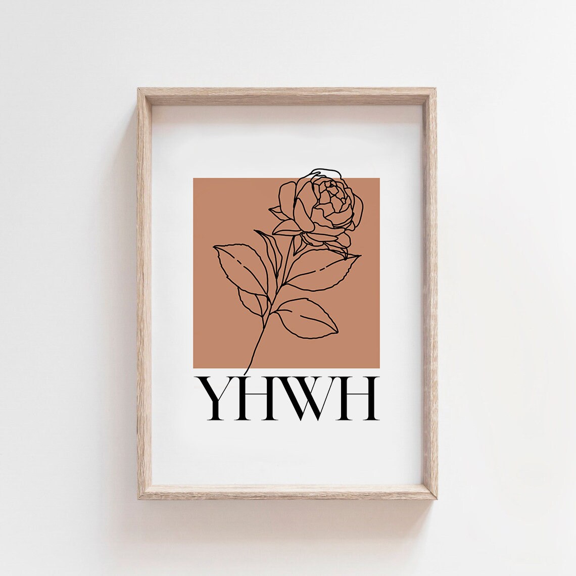 YHWH Christian Hebrew Names of God Art Print - Image 6