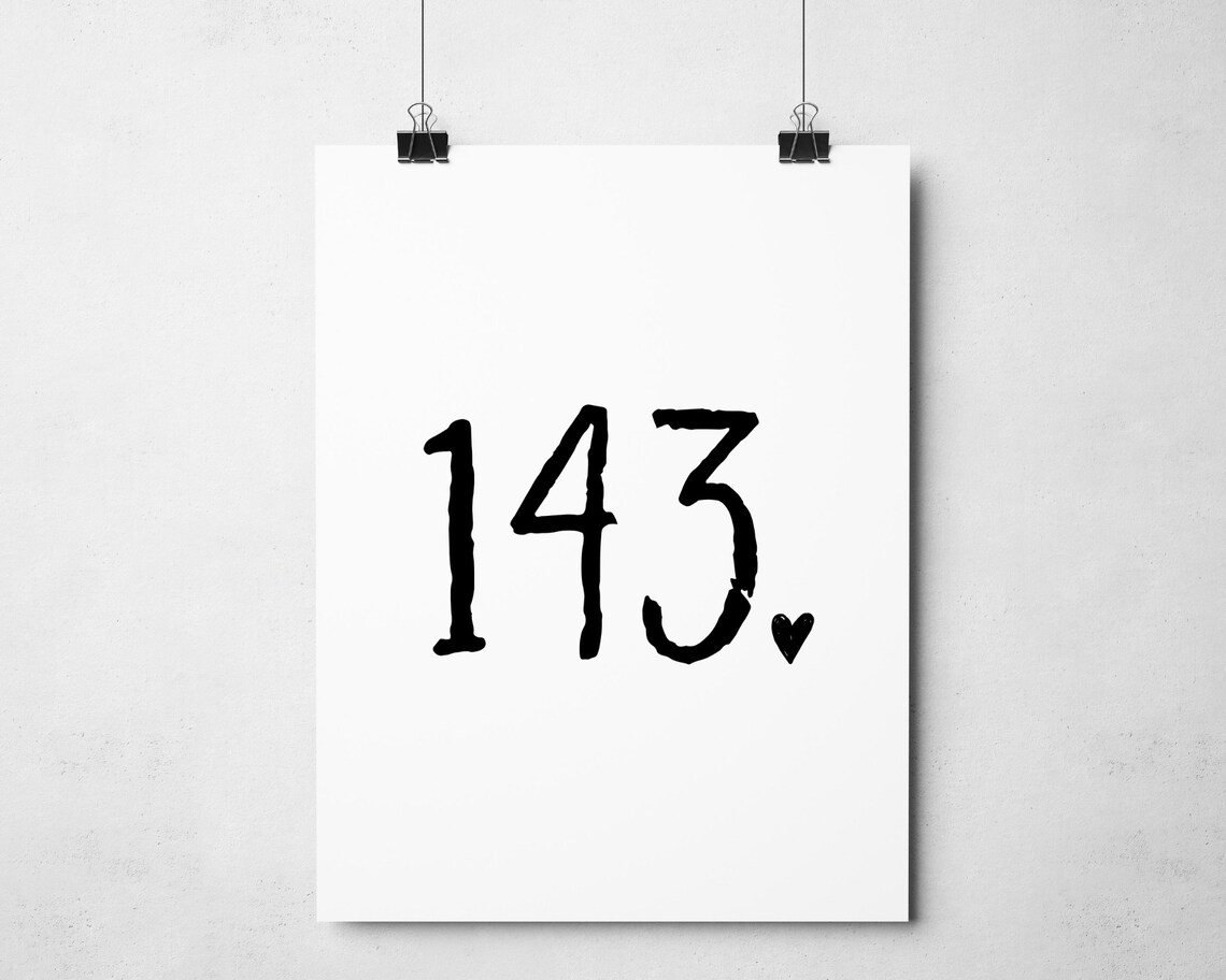 143 I Love You, Mr Rogers Kids Wall Art Print - Image 3