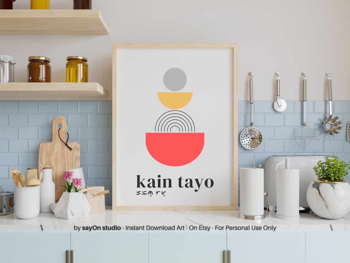 Kain Tayo Filipino Kitchen Art, Baybayin Poster - Image 5