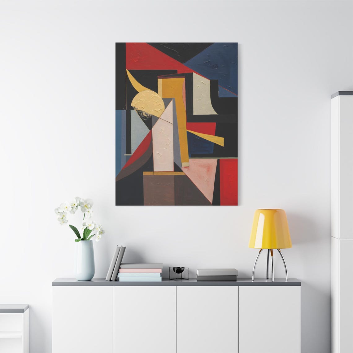 Modern Abstract Wall Art Geometric Decor Contemporary Home Decoration Art For Living Room Gift For Art Lovers - Image 3
