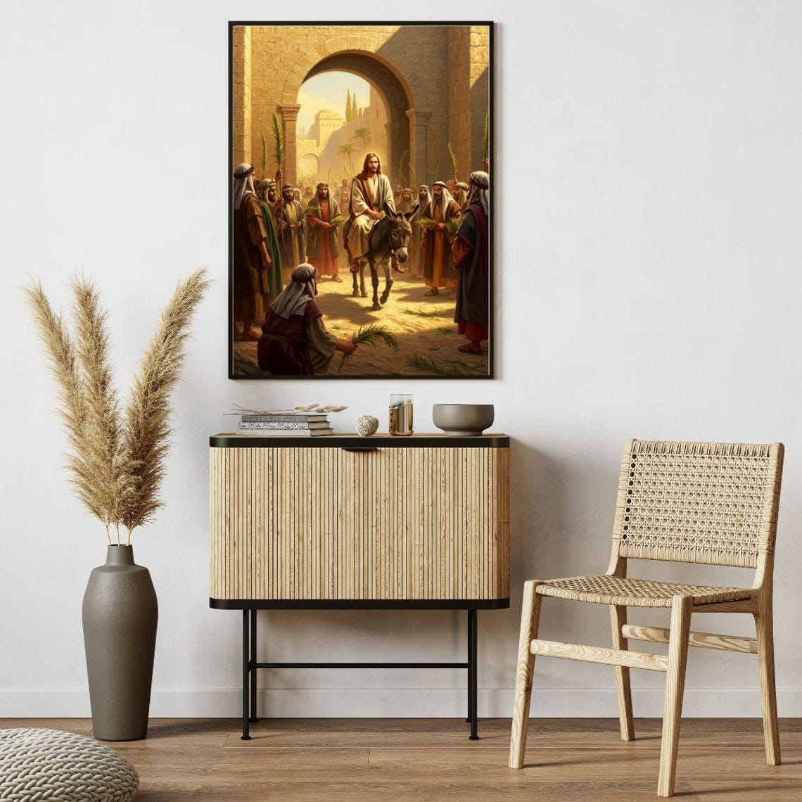 Jesus Christ Palm Sunday Triumphal Entry into Jerusalem Poster - Image 4