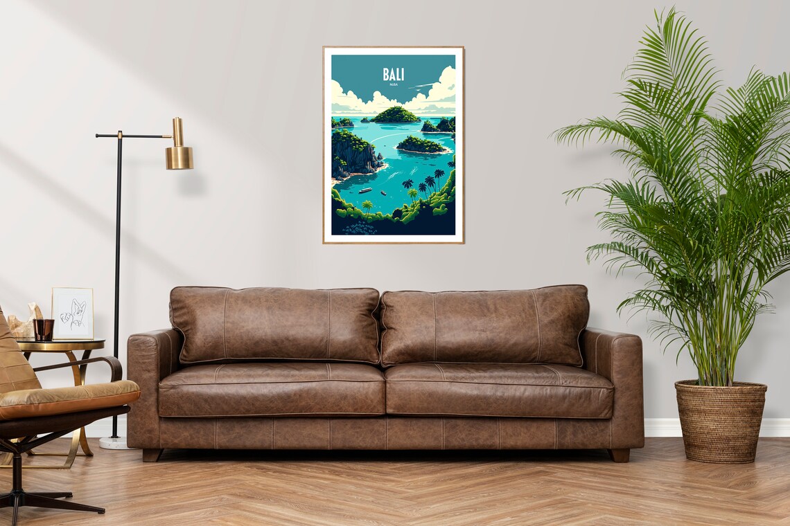 Bali Travel Poster, Indonesia Destination Art Print - Image 3