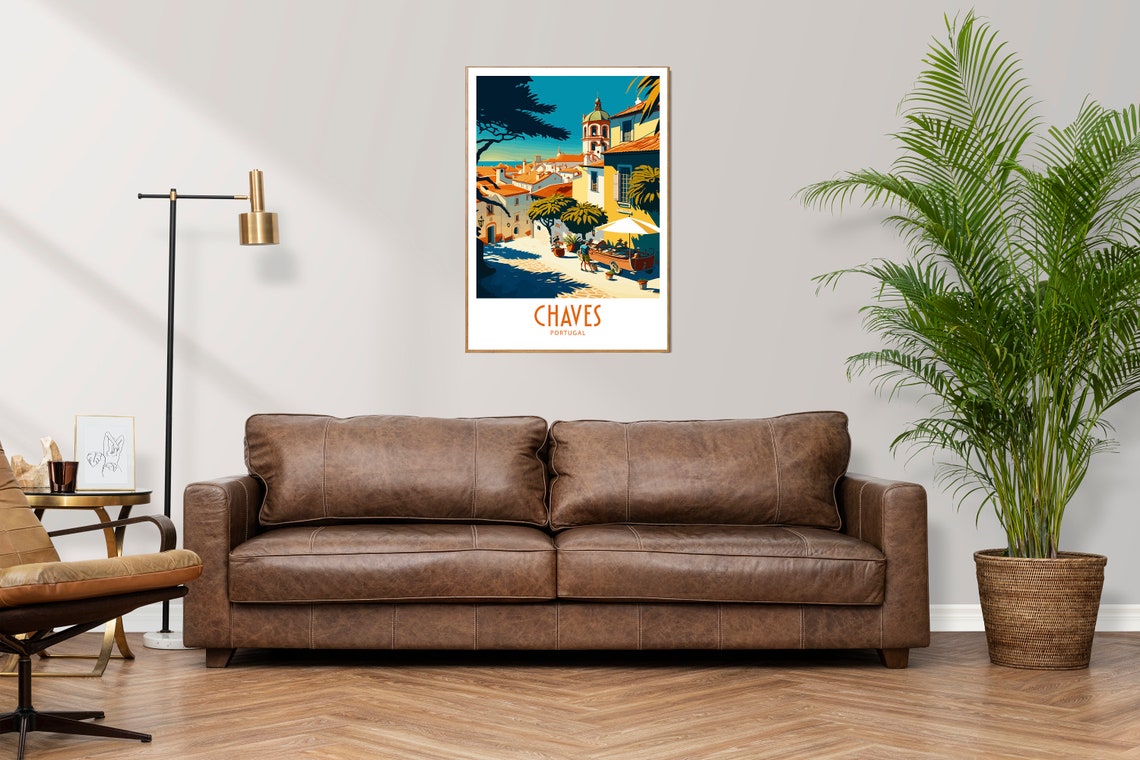 Chaves Travel Print Wall Art Chaves Portugal Wall Hanging Home Decoration Chaves Portugal Gift Art Lovers Wall Art Print Chaves Portugal - Image 3