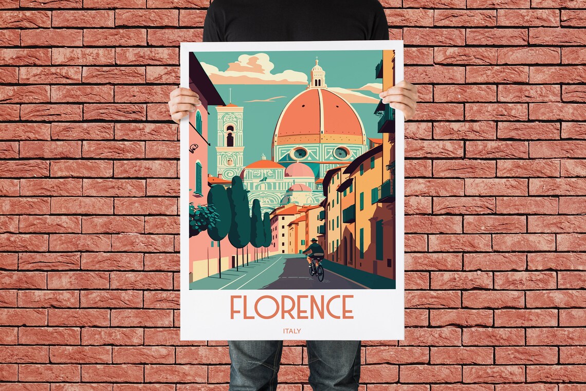 Florence Italy Travel Poster, Travel Print Lovers Gift - Image 3