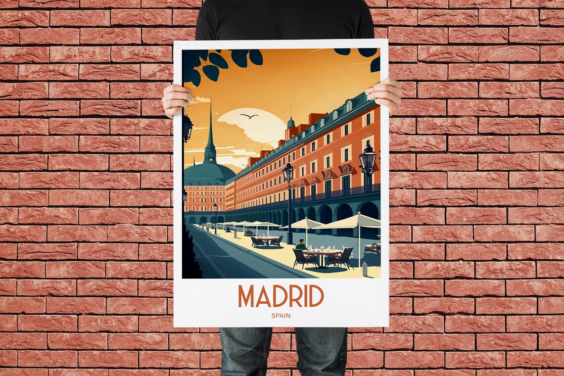 Madrid Spain Travel Poster, Europe Art Print - Image 3