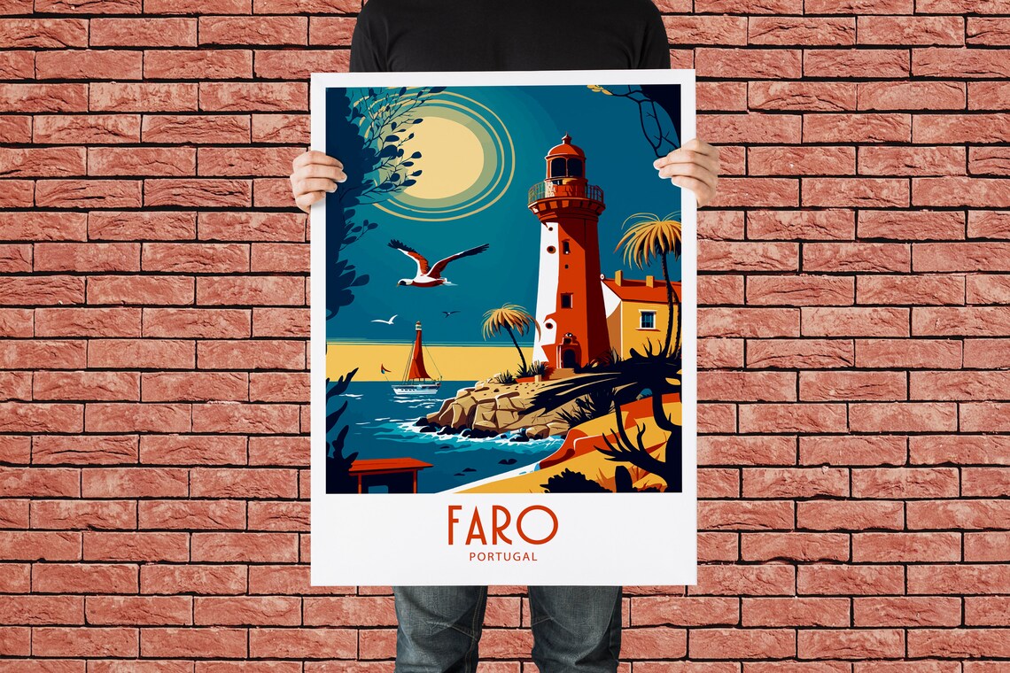 Faro Spain Travel Poster, Europe Wall Decor - Image 2
