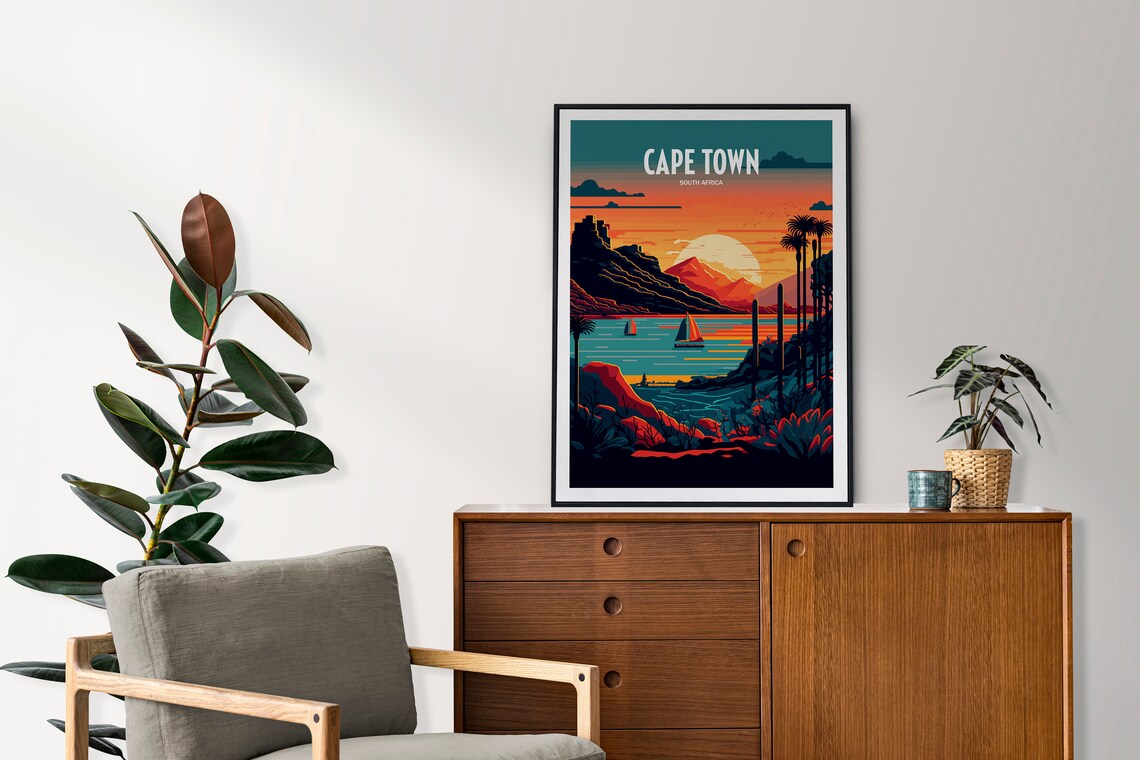 Cape Town Print Cape Town Poster Cape Town Wall Art Cape Town South Africa Print Cape Town Art South Africa Poster Cape Town - Image 2
