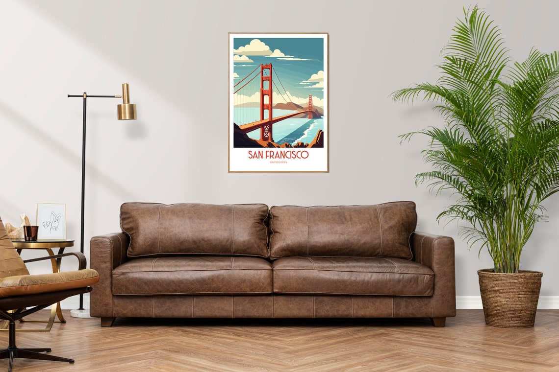 Golden Gate Bridge Usa Travel Poster - Image 2
