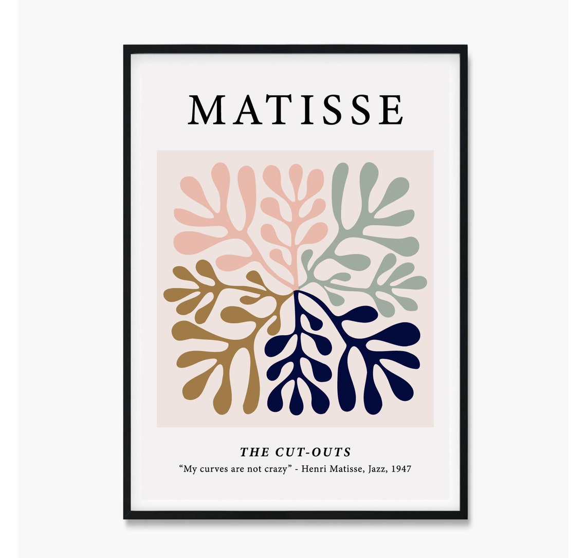 Matisse The Cut-Outs Symmetric Branches Cut-Out Abstract Poster - Image 4