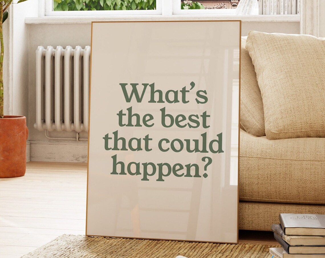 Inspirational Quote Retro Typography Poster Art Print