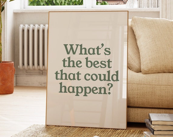 Inspirational Quote Retro Typography Poster Art Print