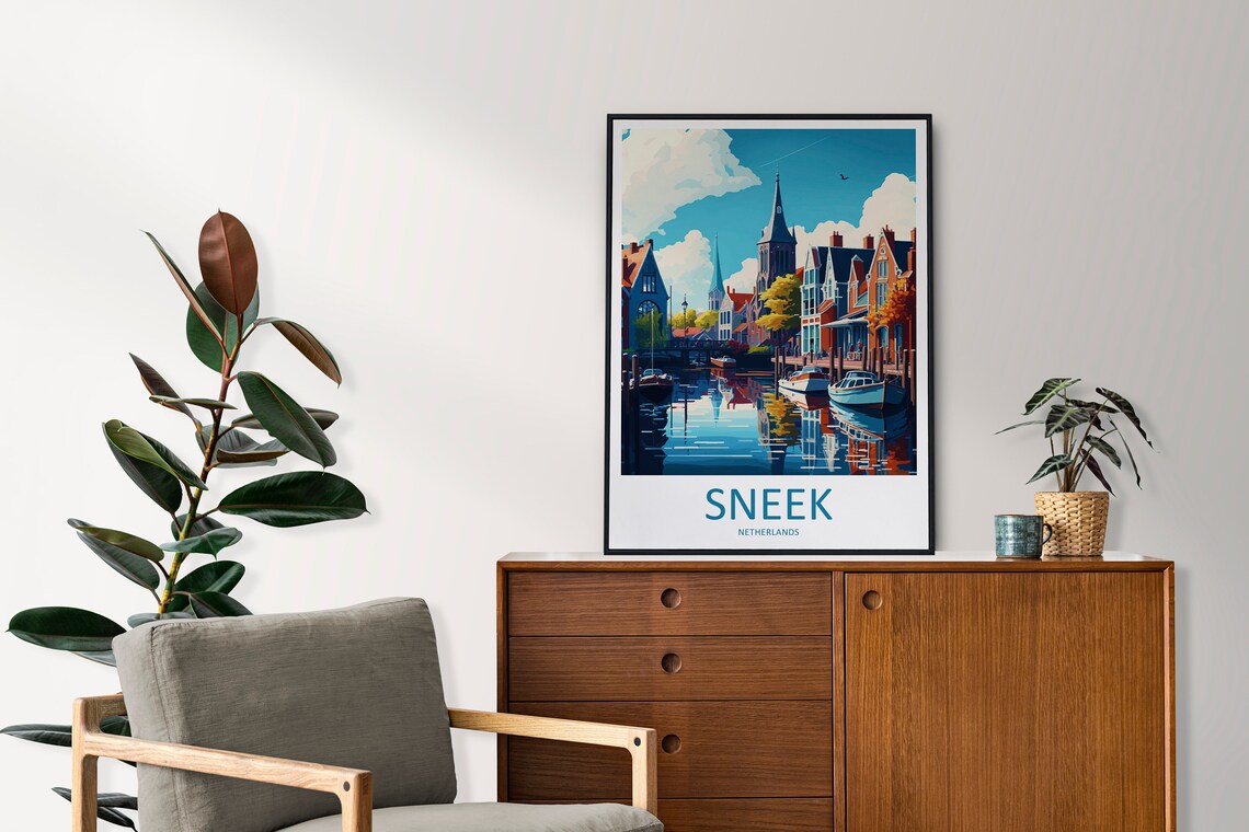 Sneek Travel Poster, Netherlands Place Print - Image 2