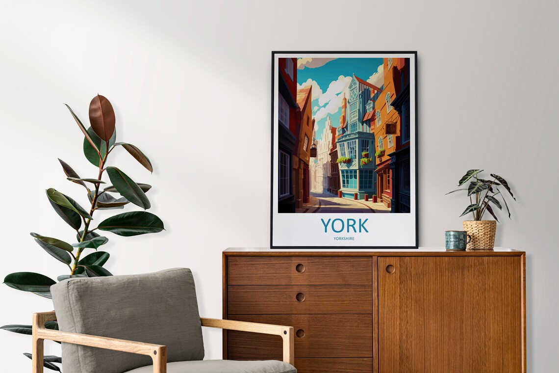 York Travel Poster, England Wall Art Print - Image 2