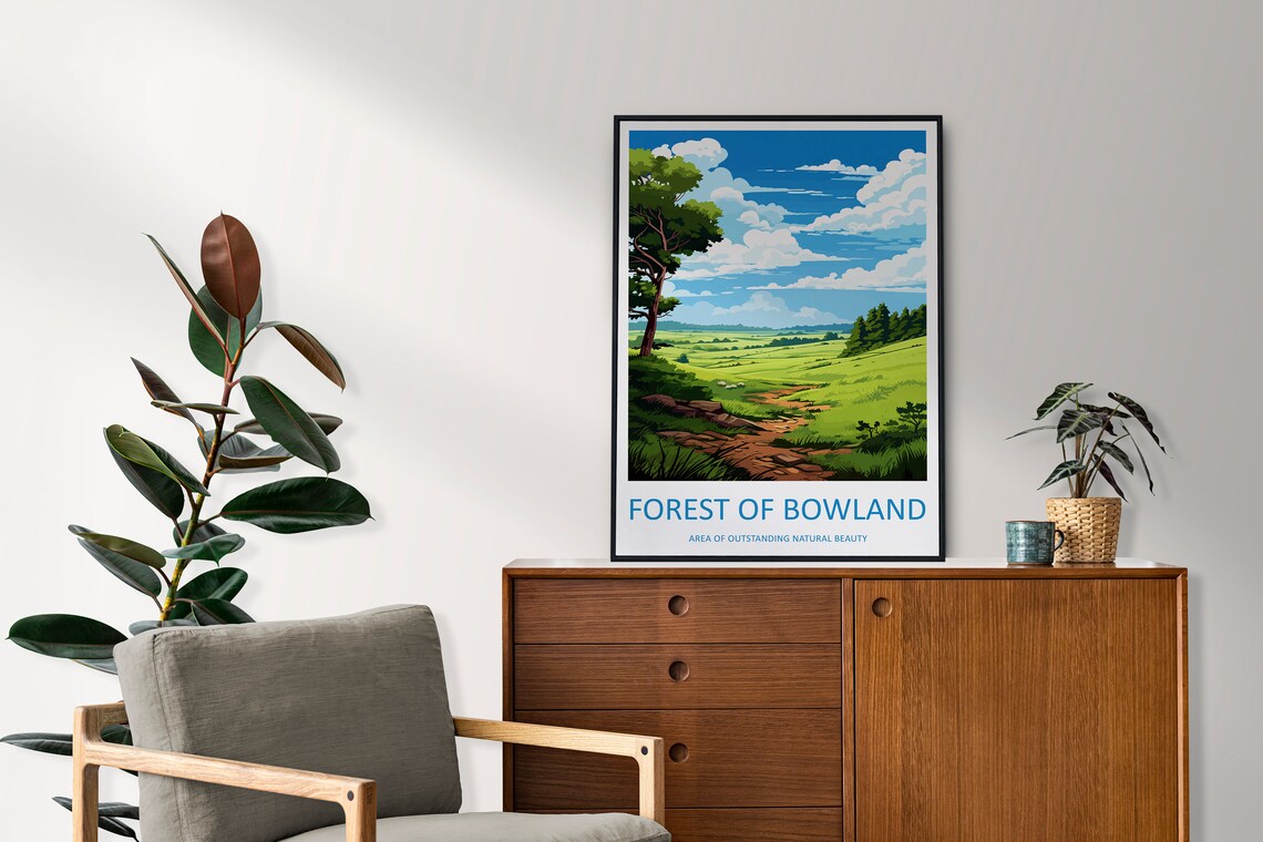 Forest Of Bowland Travel Poster, Area Of Outstanding Beauty - Image 2