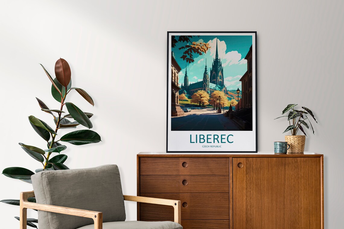 Liberec Travel Poster, Czech Republic Wall Art - Image 2