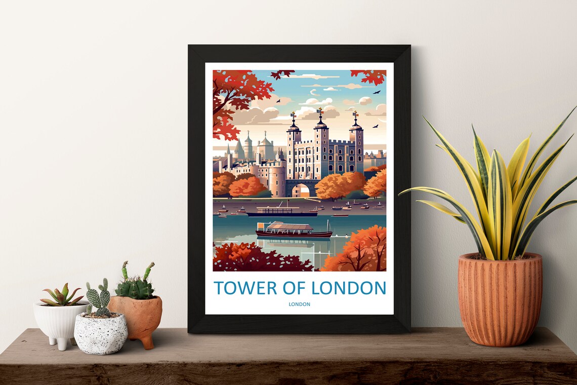 Tower Of London Travel Poster, London Landmark - Image 3