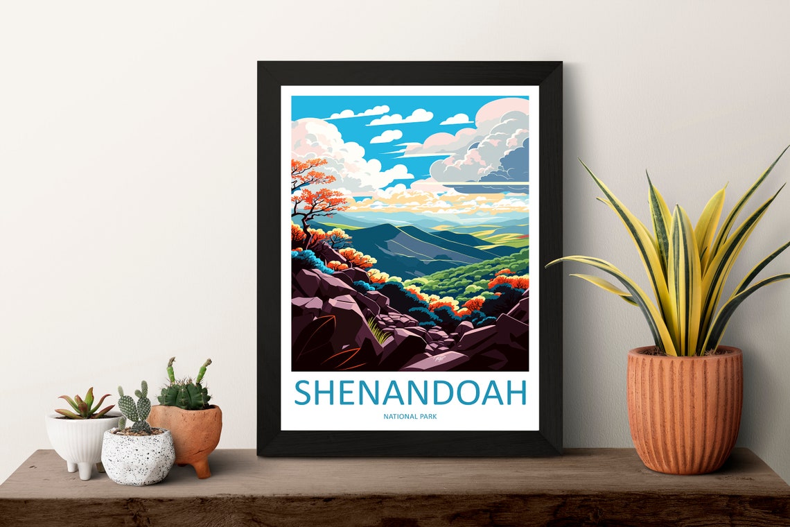 Shenandoah National Park Blue Ridge Autumn Colors View Poster - Image 3