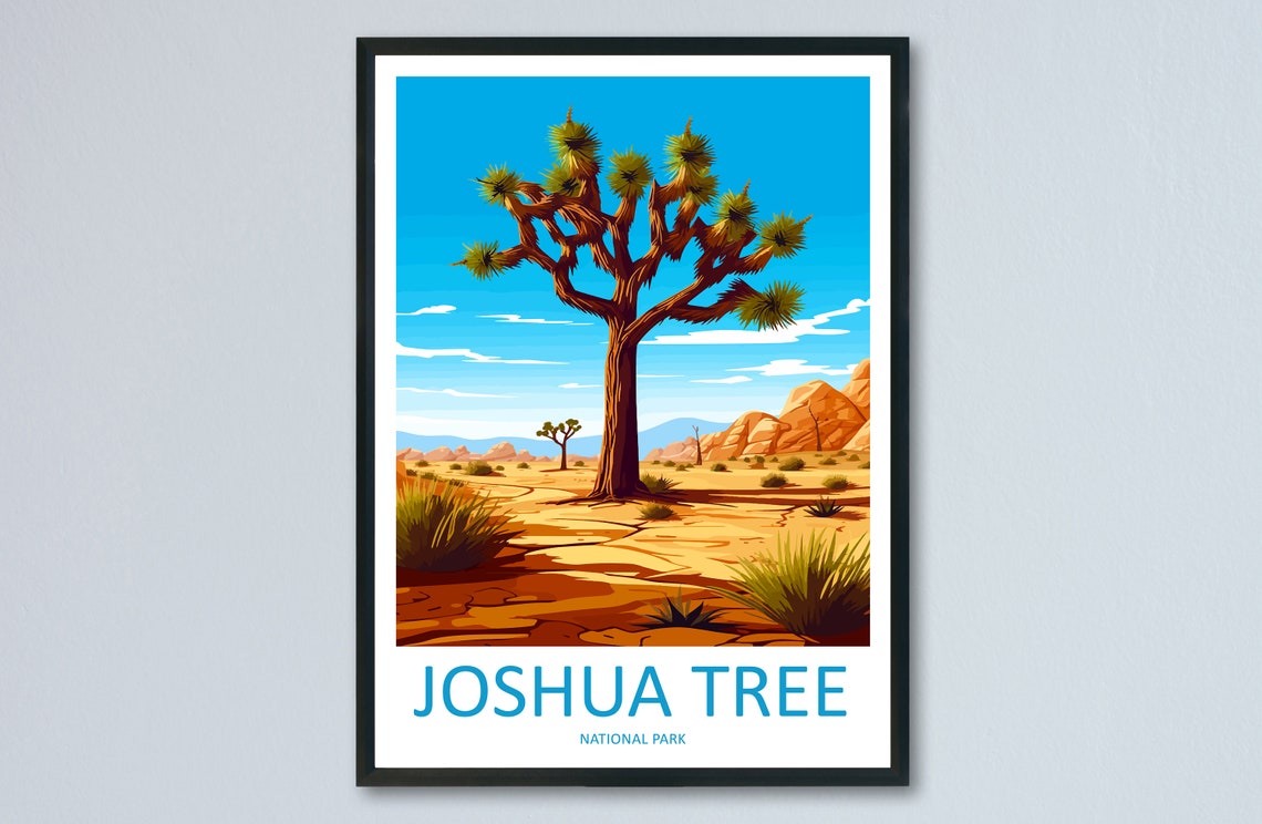 Joshua Tree National Park California Desert Landscape Poster