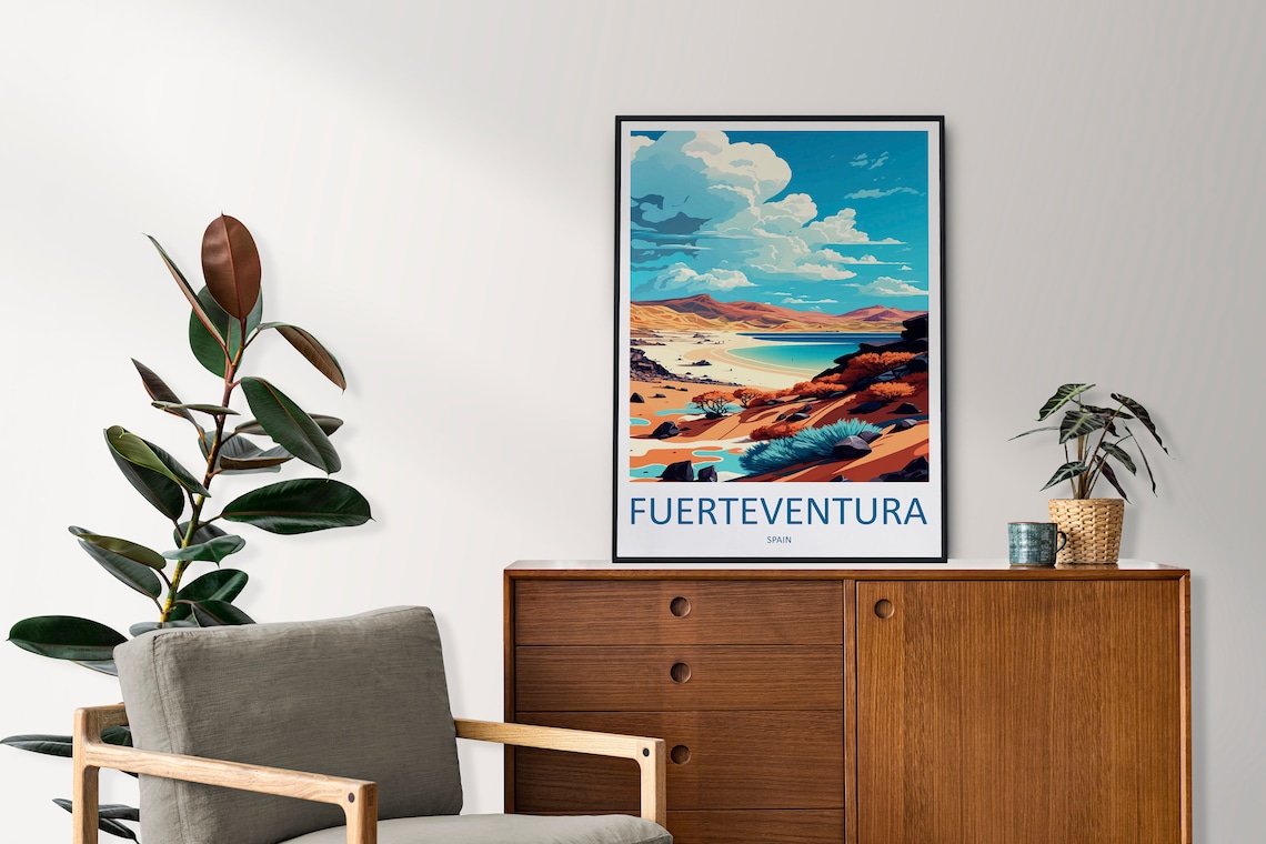 Fuerteventura Travel Poster, Spain Wall Decor - Image 2