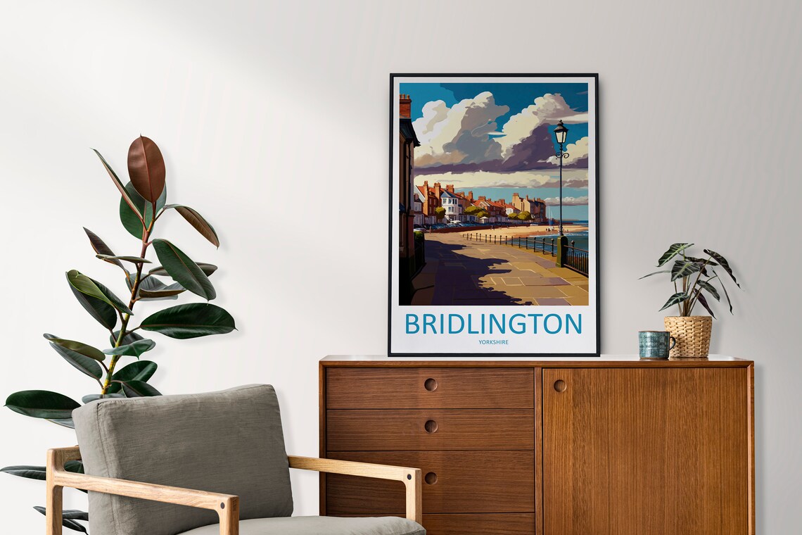 Bridlington Travel Poster, England Place Print - Image 2