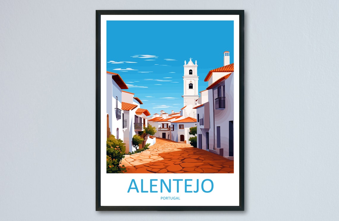 Alentejo Travel Print Wall Art Alentejo Wall Hanging Home Dcor Alentejo Gift Art Lovers Portugal Art Lover Gift Alentejo Wall Art