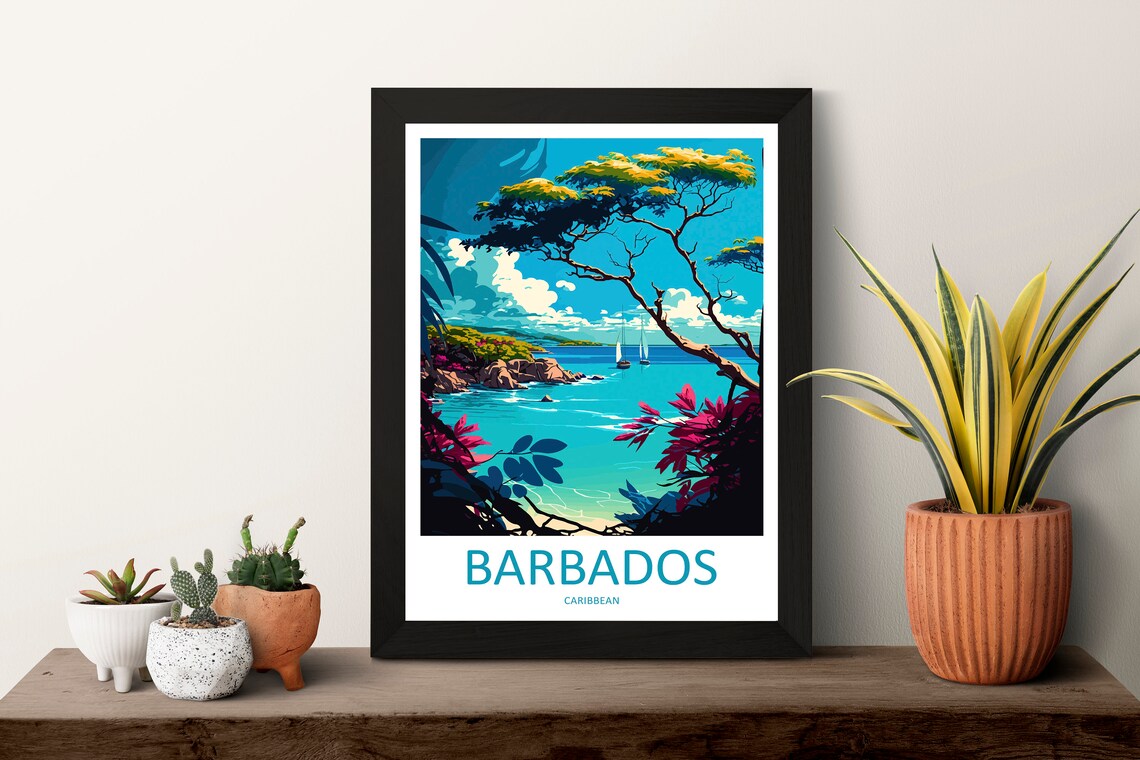 Barbados Wall Hanging Home Dcor Travel Poster - Image 3