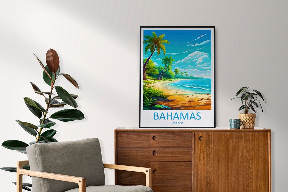 Bahamas Travel Poster, Caribbean Wall Art - Image 2