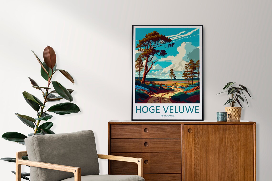 Hoge Veluwe Travel Poster, Netherlands Art Print - Image 2