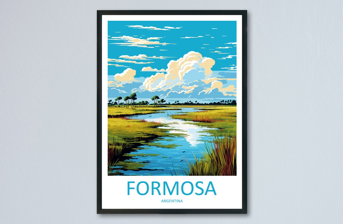 Formosa Travel Print Wall Art Hanging Home Decor Gift Lovers Argentina Poster