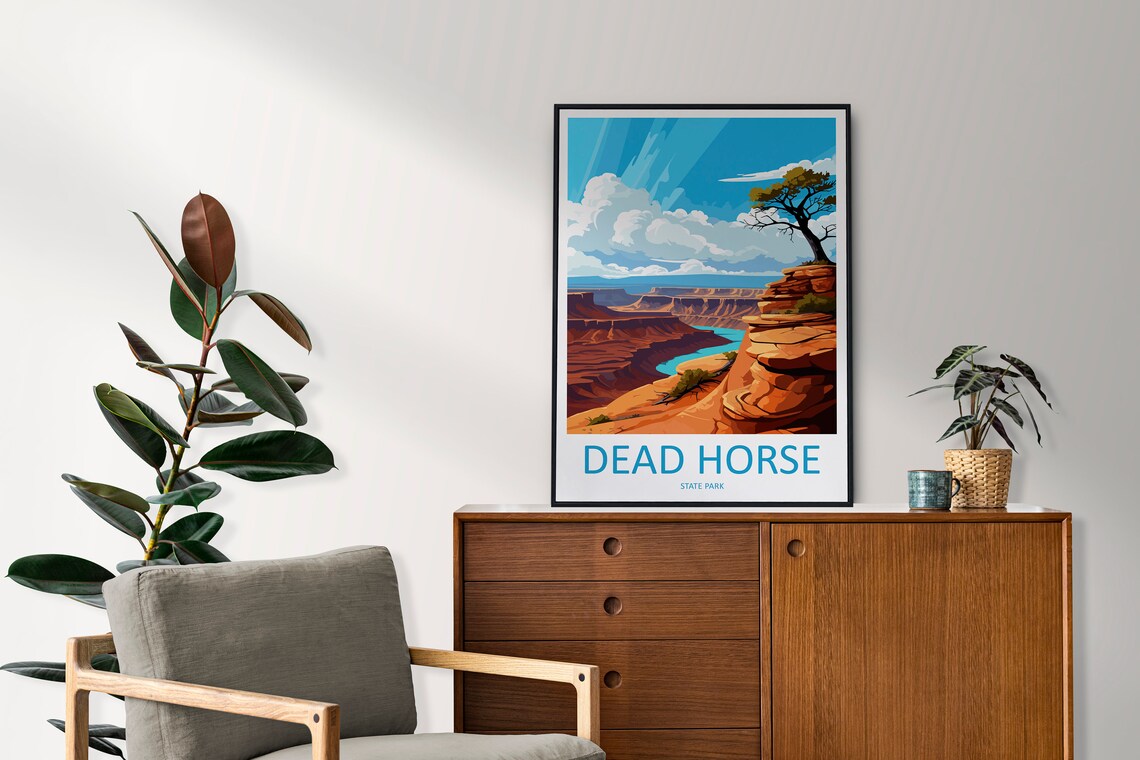 Dead Horse State Park Travel Poster, Utah Landscape - Image 2