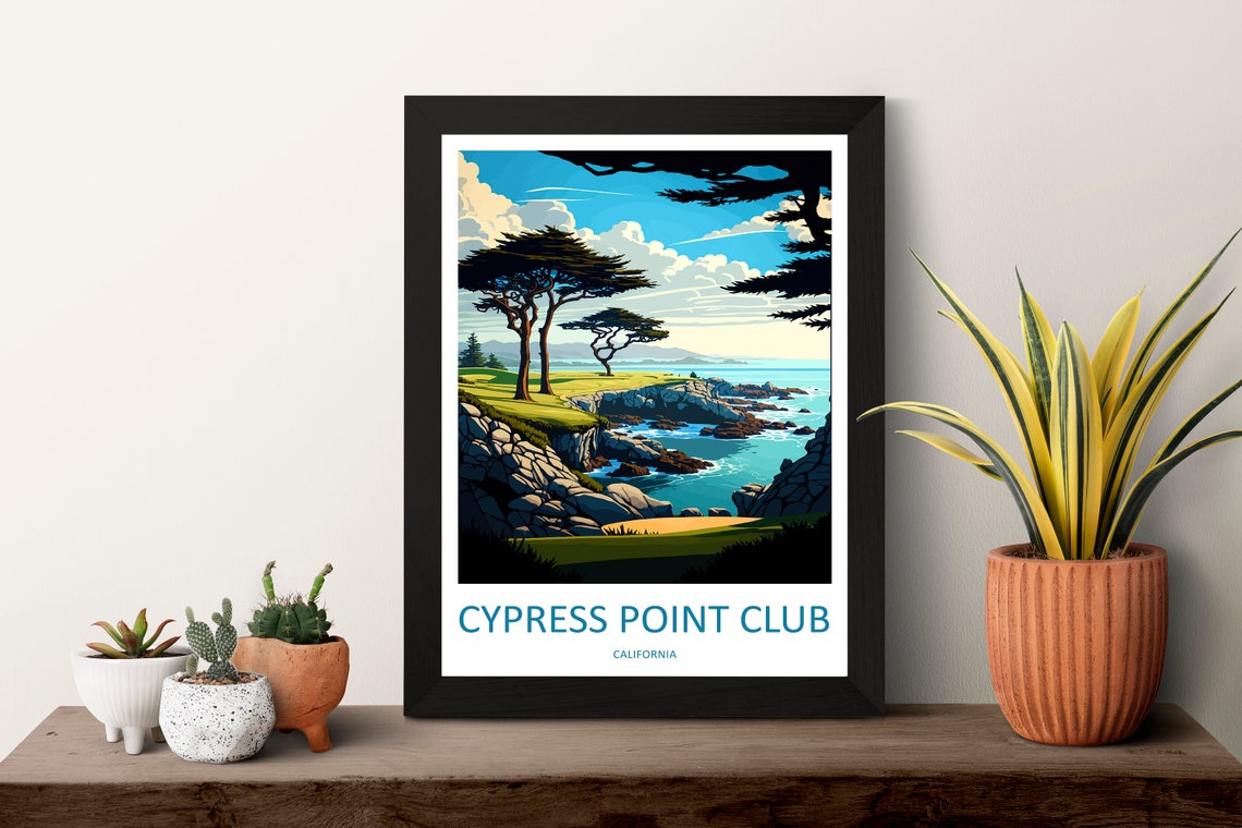 Cypress Point Club Cliffside Golf Course California Travel Poster - Image 3