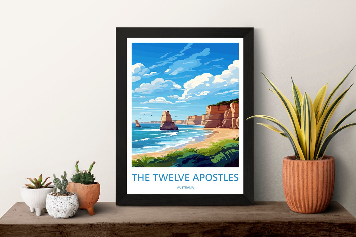 The Twelve Apostles Australia Limestone Stacks At Daytime Poster - Image 3