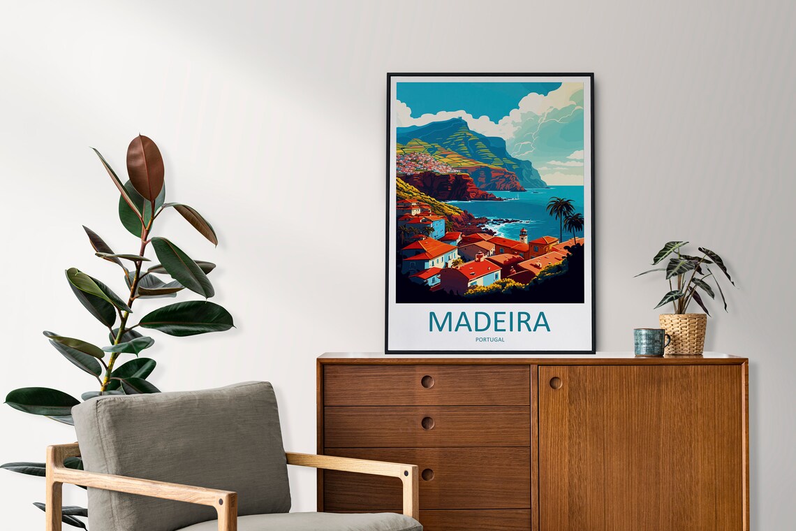 Madeira Travel Print Art Lovers Travel Poster - Image 2