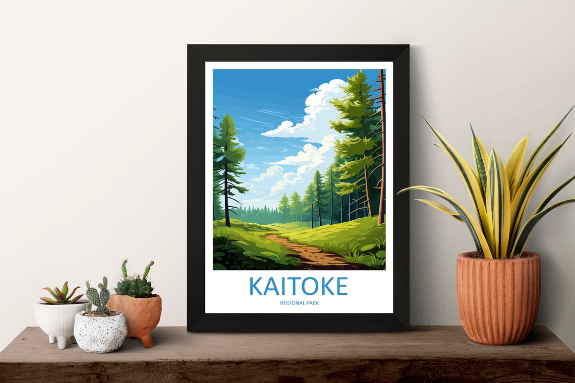 Kaitoke Regional Park New Zealand Forest Trail Tall Pines Poster - Image 3