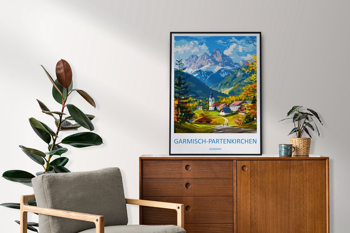 Garmisch Partenkirchen Gift Travel Poster - Image 2