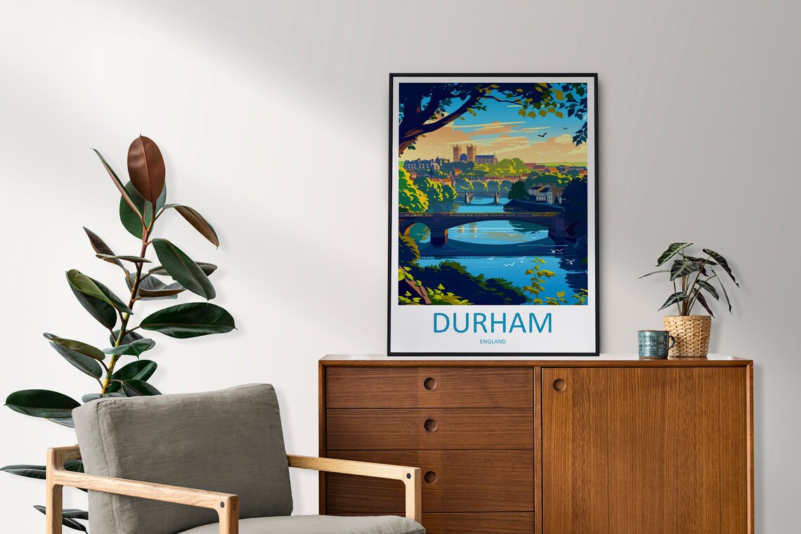 Durham Travel Poster, England City Art Print - Image 2