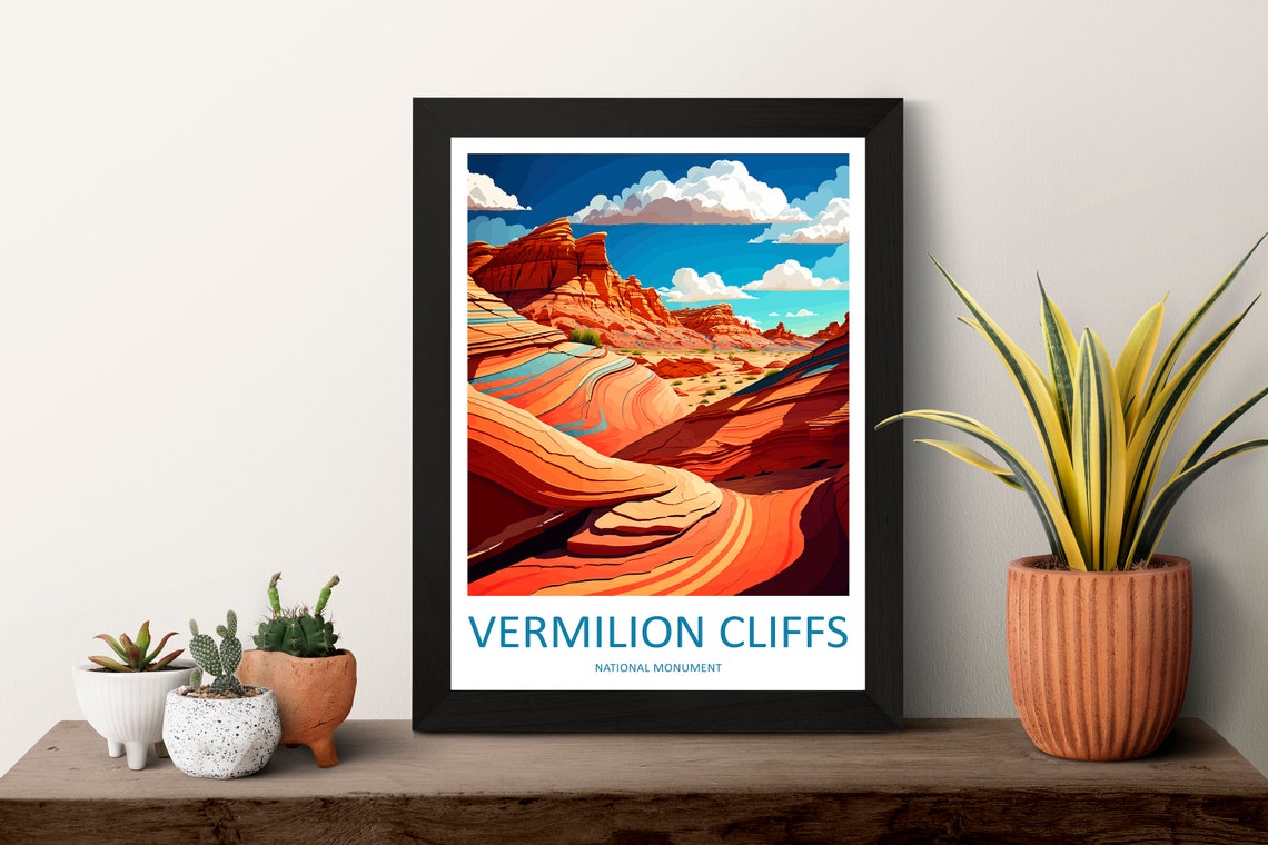 Vermilion Cliffs National Monument Swirling Red Rocks Poster - Image 3