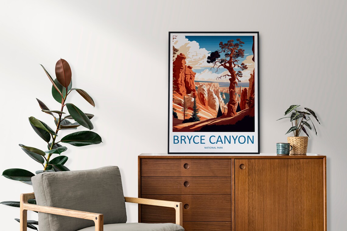 Bryce Canyon National Park Travel Poster, National Park Art - Image 2